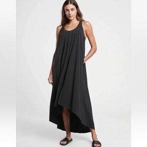 Athleta Presidio High Low Dress In Black